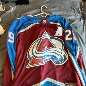 Fanatics Maroon and Blue Hockey Jersey